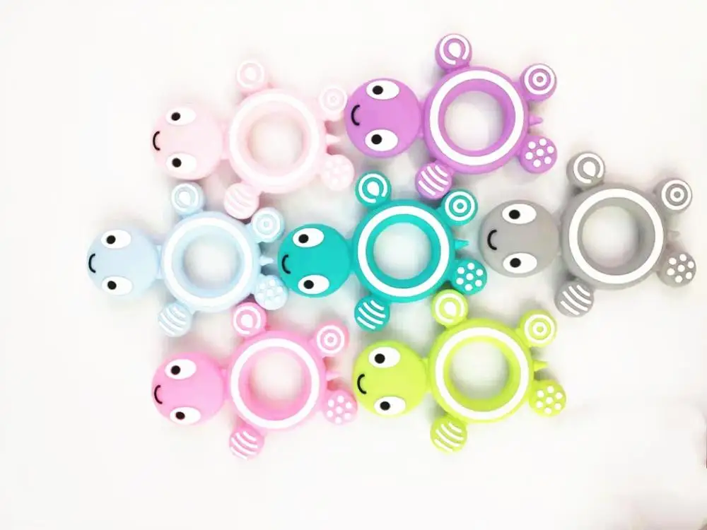 Imebaby Детские Прорезыватели черепаха мультфильм Силиконовые грызуны BPA Бусины DIY
