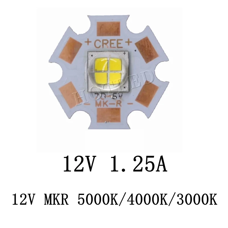 Светодиодный излучатель Cree MKR MK-R 15 Вт 6 в 12 В белый теплый свет фонарь светодиодный