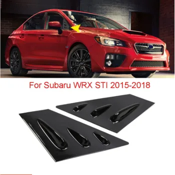 

2pcs Front Window Louver Side Vent For Subaru WRX STI 2015-2018 ABS Plastic Stickers Side Window Louvers Scoop Cover Vent