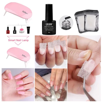 

Professional 10pcs/set UV LED Lamp Dryer Nail Gel Polish Kit Soak Off Fibers Glass Nail Extension QZ