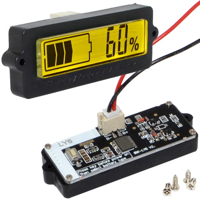 12V Lead-Acid Batterie TH01 LY6N Kapazität Indicator Tester 5mA BAF 12V Lead-Acid Batterie TH01 LY6N Kapazität Indicator Tester 5mA BAF