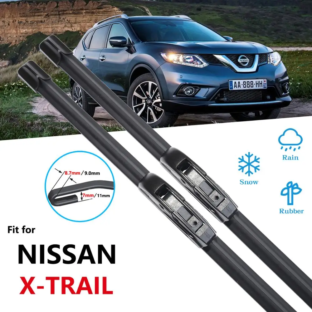 Для Nissan X-Trail Xtrail 2001 ~ 2018 T30 T31 T32 Стеклоочистители Лезвия автомобильные аксессуары