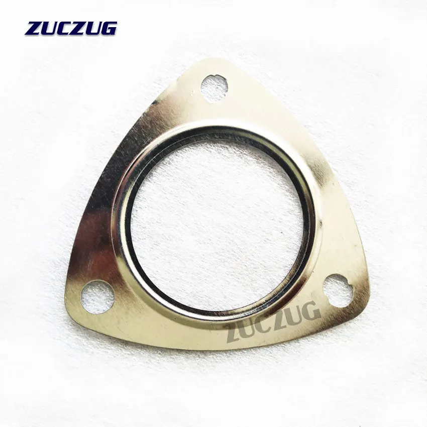 Exhaust Gasket Exhaust Decat Pipe Flange Gasket 5pcs/Lot Car Engine Exhaust Gasket/ Universal Pipe Gasket with Three Holes