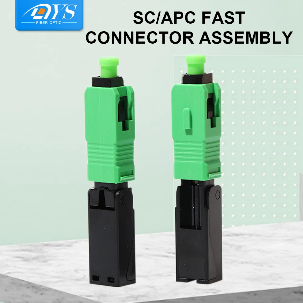 

50pcs FTTH Fiber Optic Quick Connector Single Mode Optical Fiber Field Assembly Embedded Quick Connector