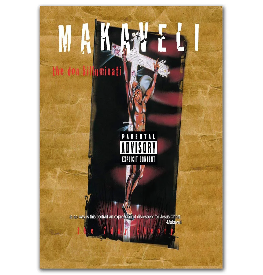 GX160 популярный Тупак Шакур 2Pac Makaveli Rap чехол для альбома музыки картина на заказ