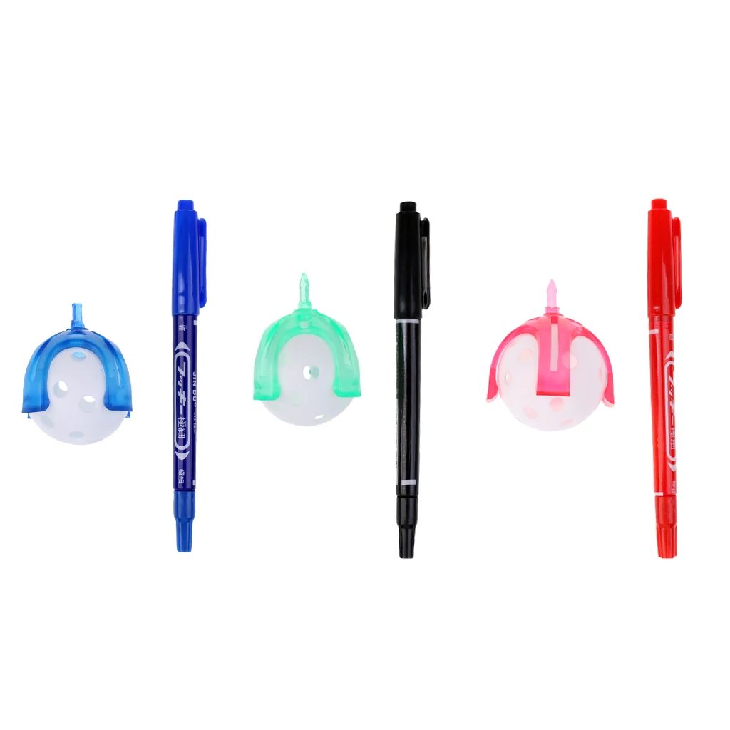 Golf Ball Liner Line Marker Drawing Alignment Tool Ball Pick Up Tool Plus Pen & Ball Golf Accessories Blue Pink Green