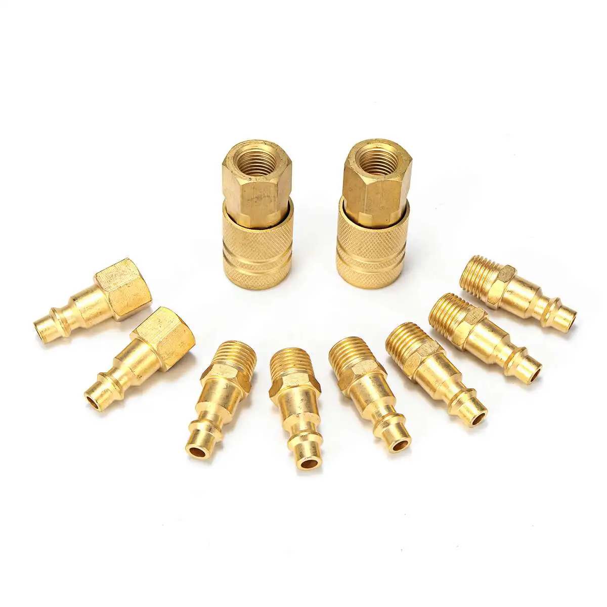 

10x Euro Fitting Air Compressor Hose Quick Couple Coupling Adapter Connector Quick Coupler 1/4" NPT Corrosion Resistance