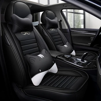 

Full Coverage Eco-leather auto seats covers PU Leather Car Seat Covers for skoda rapid spaceback superb 1 2 3