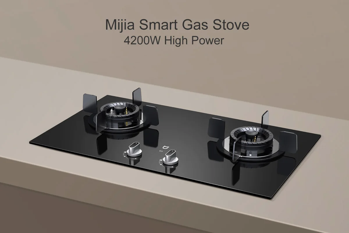 Xiaomi Mijia Smart Fierce Gas Stove Double Stove (Natural Gas) description image