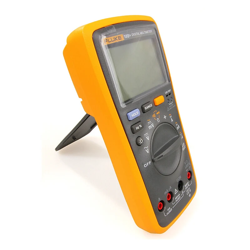 FLUKE 18B+ светодиодный AC/DC напряжение тока цифровой мультиметр и преобразователь переменного тока клещи