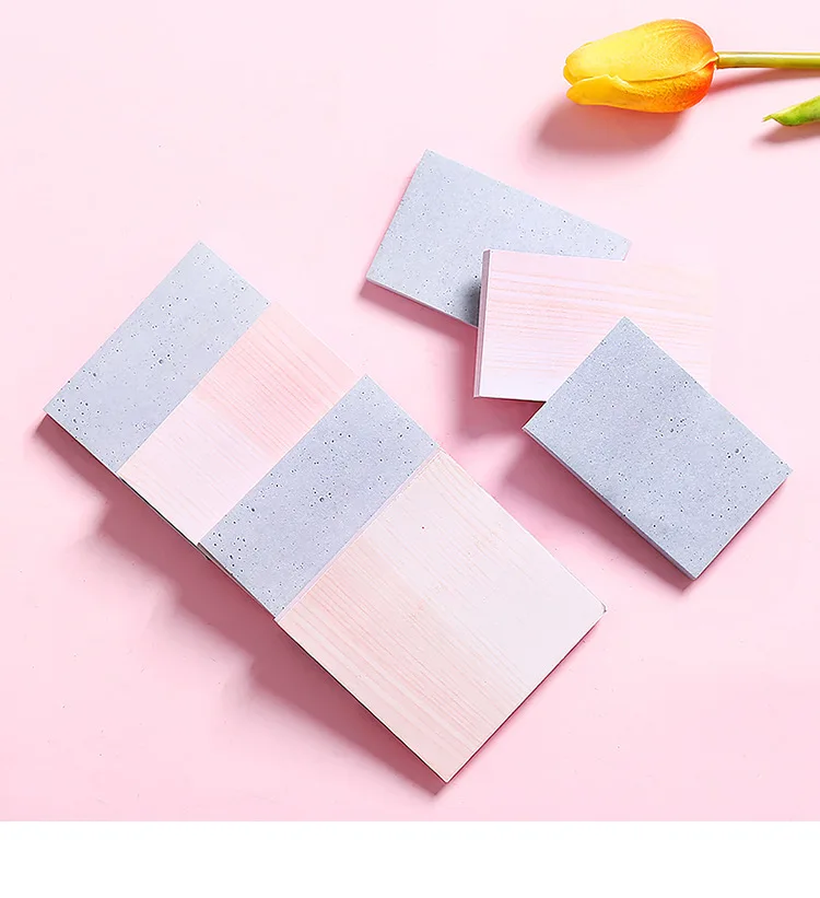 0688 Creative Marble Decorative Pattern Sticky Notes Message Notes Removable Self-stick Notes-Adhesive Mini Notebook