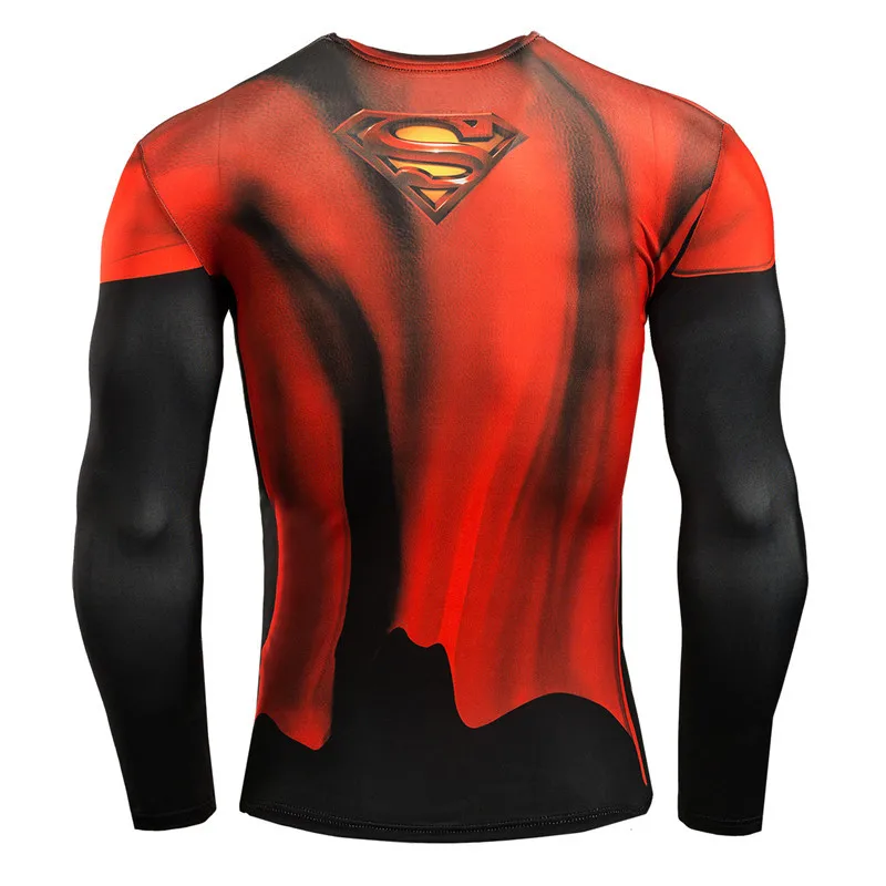 Superhero Marvel Comics Costume Cycling Tee T-Shirts Long Sleeve Bicycle Jersey
