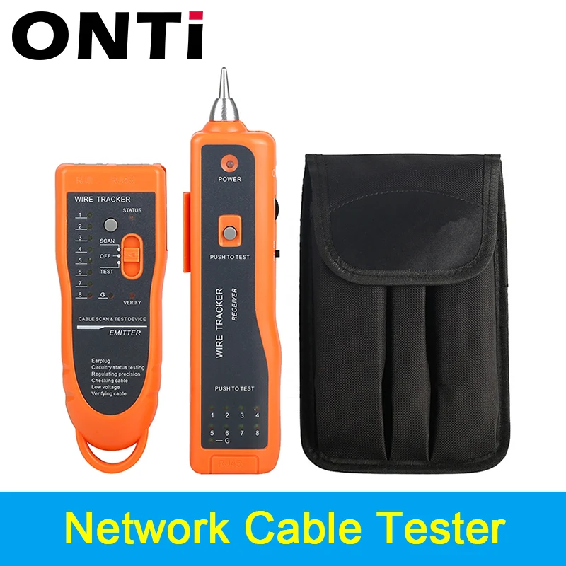 ONTi RJ11 RJ45 Cat5 Cat6 Telephone Wire Tracker Tracer Toner Ethernet LAN Network Cable Tester Detector Line Finder