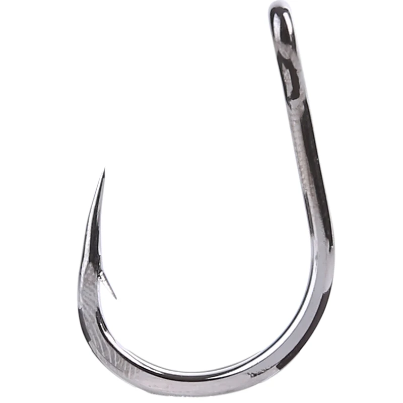 50pcs Mustad Hooks Jig Bait Deep Ocean  10827np# 4X Strong  Barbed Fishhook  Pesca Anzol Iron Board