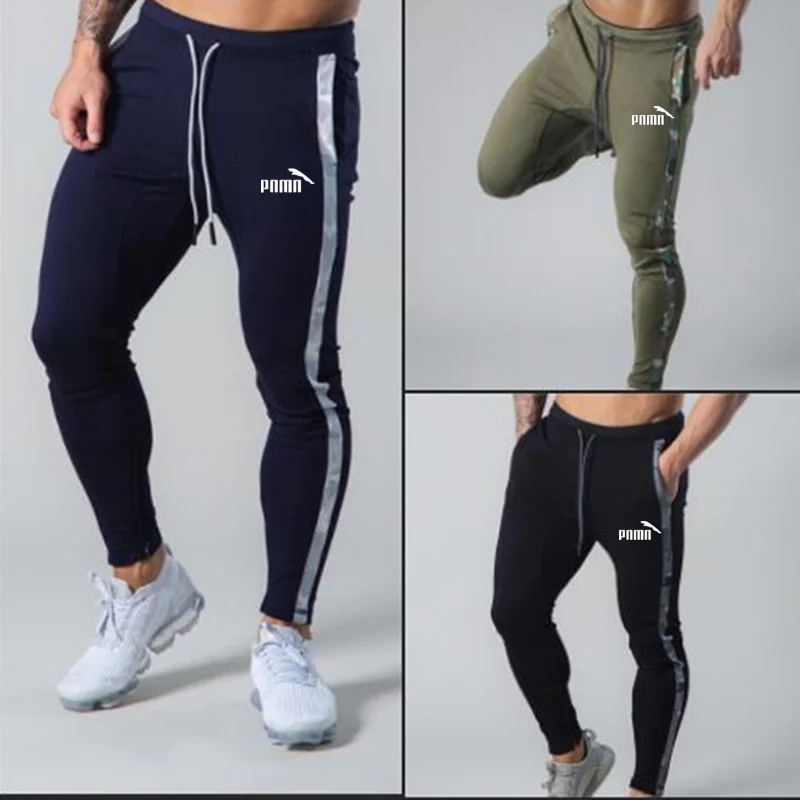 

Mens Joggers Casual Pants Fitness Men Sportswear Tracksuit Bottoms Skinny Sweatpants Trousers Black Gyms Jogger Track Pants