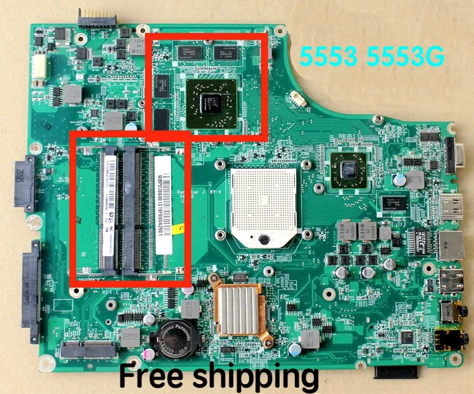 Подходит для материнской платы ноутбука Acer aspire 5553 5553G DA0ZR8MB8E0 материнская плата 100%