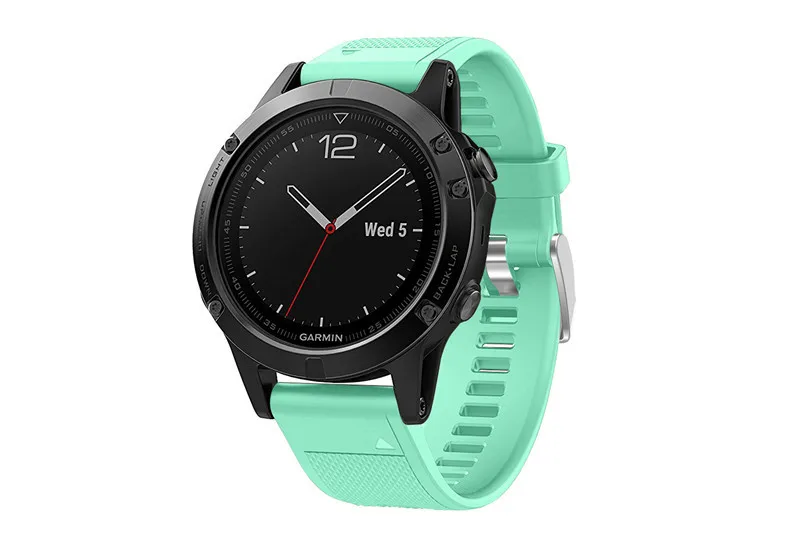 26 22 20 мм ремешок для Garmin Fenix 5X5 5S Plus 3 3 HR Forerunner 935 часы Quick Release силиконовые легко подходят ремешок на запястье