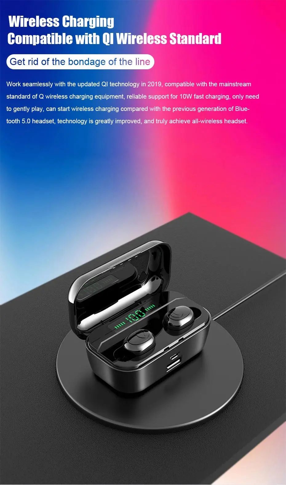 Bluetooth-наушники для Oneplus 7 pro 5G 6 T 6 1+ 6 T 5T 5 3t 3 беспроводные наушники-капельки с зарядным устройством+ аксессуары для телефона с микрофоном