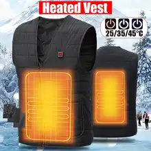 3 шестерни для мужчин и женщин Открытый USB углеродного волокна тепловой жилет куртка зимний гибкий электрический тепловая одежда жилет Рыбалка Пешие прогулки