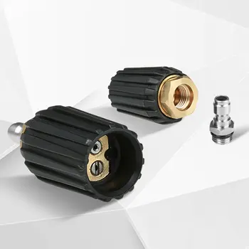 

New With 1/4 fast plug High Pressure Water Gun Gun Nozzle Adjustable Stragiht Line 2 Hole Car Washer Gun Head Car Accessories