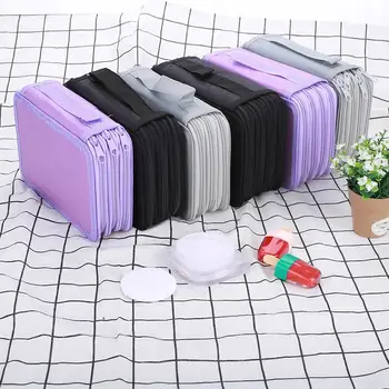 

Folding Pencil Case Canvas Pencil Curtain Two Specifications Three Colors Zipper Portable Painting Stationery Bag Storage