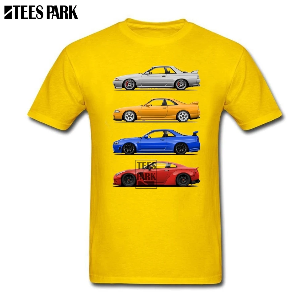 Футболка большого размера с короткими рукавами JDM Car 80 s, Забавные футболки для взрослых, хлопок, футболка с короткими рукавами, высокое качество, для девочек-подростков - Цвет: Цвет: желтый