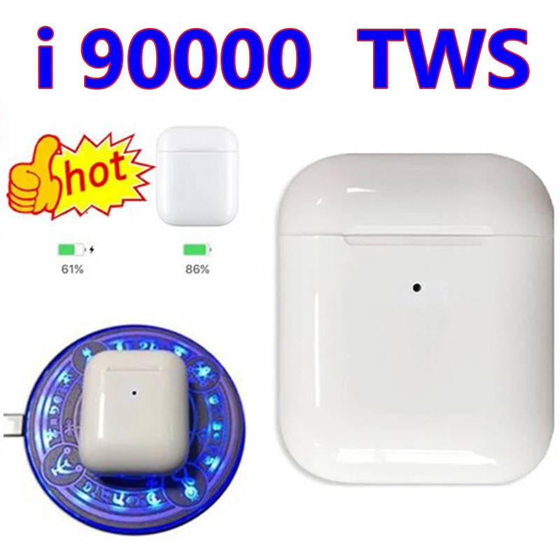 I90000 наушники-вкладыши TWS с 1:1 копия Aire2 Беспроводная гарнитура Bluetooth Смарт-Датчик 1536u i90000tws PK H1 W1chip i100 i200 i5000 i1000 i2000tws