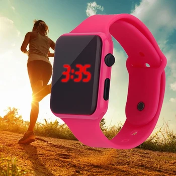 

Electric Digital Watch Women Hot Fashion LED Sport Womens Watches Casual Ladies Wristwatch Female Clock Jelly Band Relojes Mujer