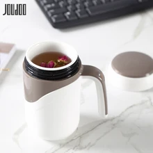 JOUDOO керамическая термос чашка с ручкой 380 мл чайная чашка Изолированная кофейная кружка для офисного стола домашний термос для питьевой воды 35