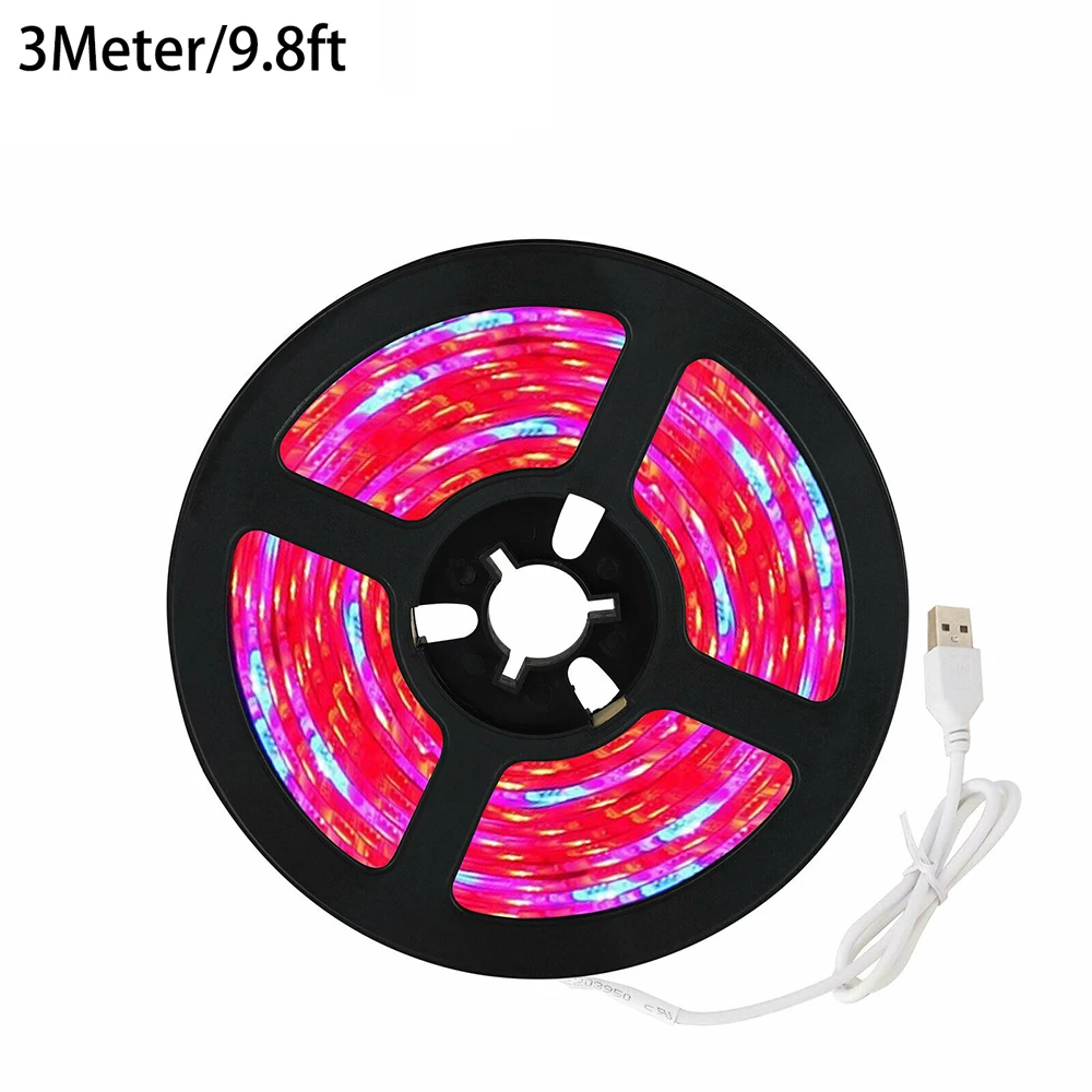 USB SMD 5050 Светодиодный светильник для выращивания растений с полным спектром Veg / DC