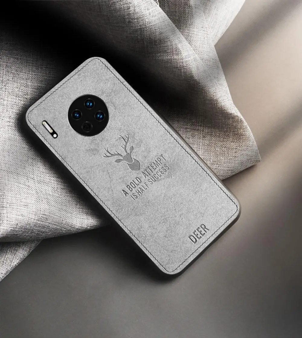 Тканевый чехол с рисунком оленя для huawei Honor V30 Play 3 3E 9X Max 20 Pro Nova 5i P20 Lite P30 Pro Мягкий силиконовый чехол