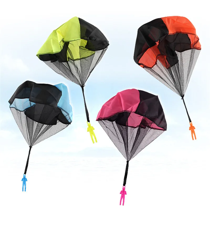 1 pcs Hand Throwing Parachute Kids Outdoor Funny Toys Game Play Educational Toy 