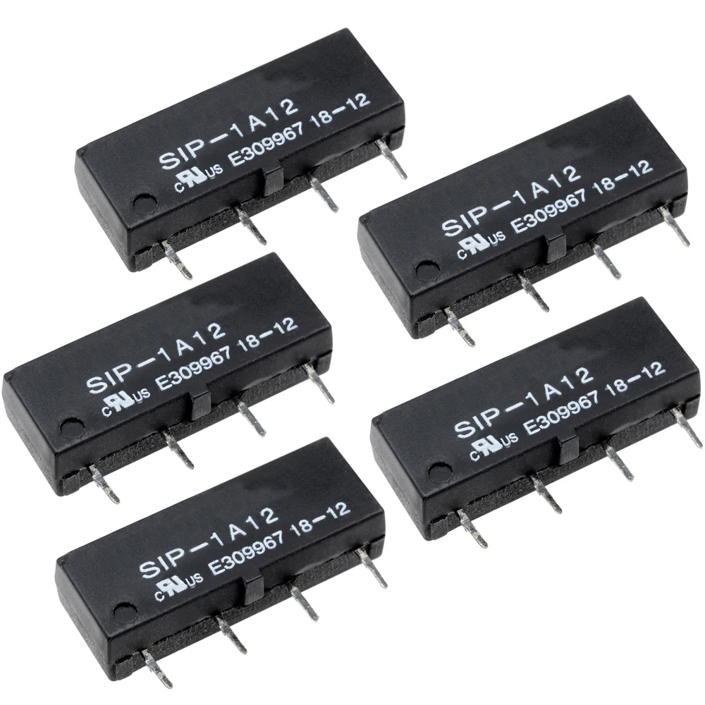 10PCS 12V Relay SIP-1A12 Reed Switch Relay 4PIN for PAN CHANG Relay top 