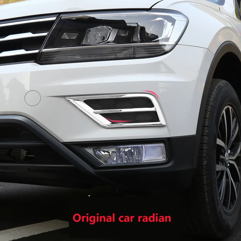 Для Volkswagen tiguan L(2nd Gen) Автомобильный передний противотуманный светильник, декоративный ABS хром, внешние аксессуары
