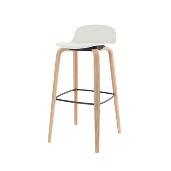 

Bar stool high stool bar stool ins Nordic modern minimalist solid wood home creative bar chair