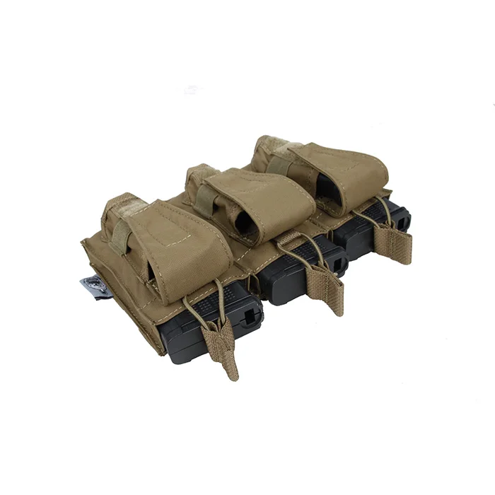 TBS Tactical M4 и пистолет тройной подсумок комбо Открытый верх Molle Mag Pouch панель(SKU051377