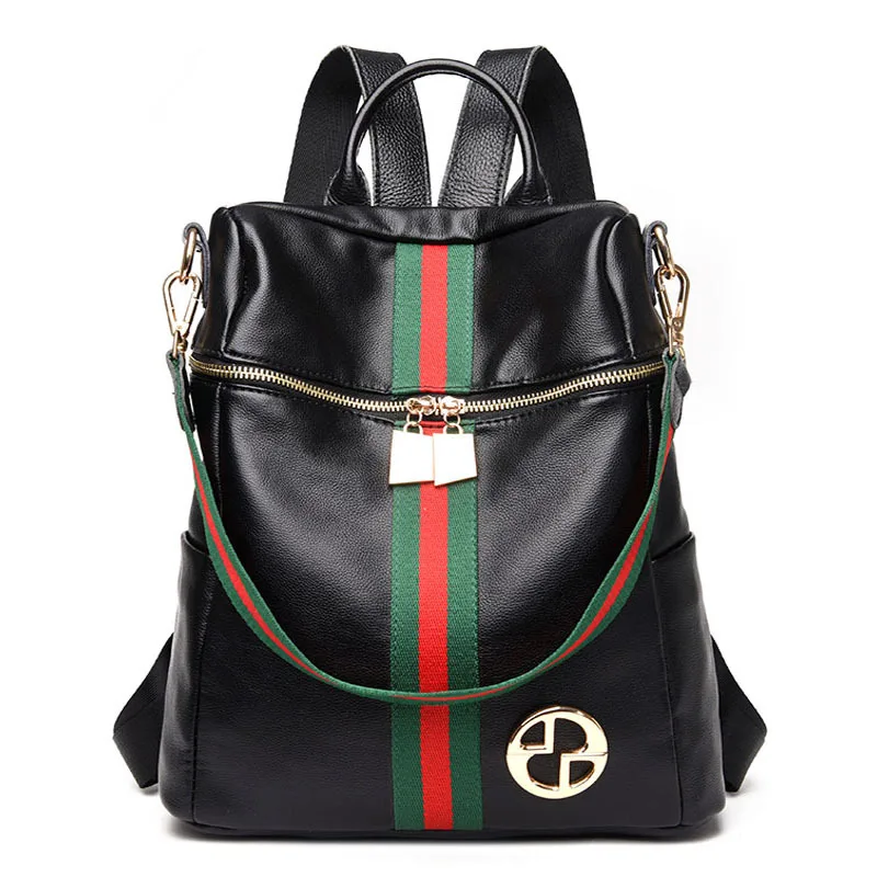 

Bag 2019 New Style Soft Leather Backpack Really Washed Leather Trend Female Backpack College Style School Bag Large Capacity