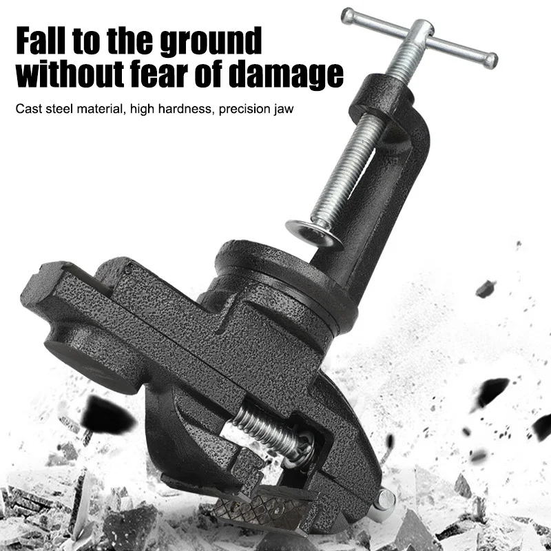 

Muliti-Funcational Bench Vise Mini Rotating Tables Screws Vise Bench Clamp Screws Vise for DIY Crafts Mold Fixed Repair Tool J8