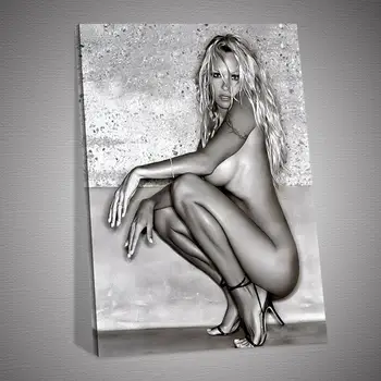 Pamela Anderson fotos sexys póster de Arte de lienzo moderno fresco e impresiones imágenes para la pared para decoración de la sala de estar