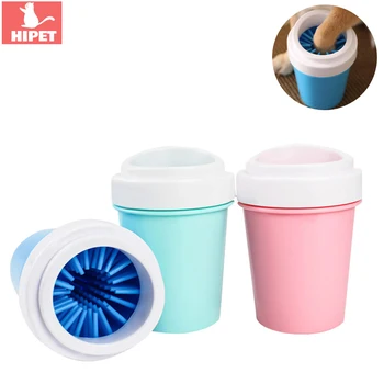

Dog Paw Cleaner Cup Soft Silicone Portable Pet Foot Washer Cup Paw Brush Quickly Washer Dirty Cat Foot Clean Cup