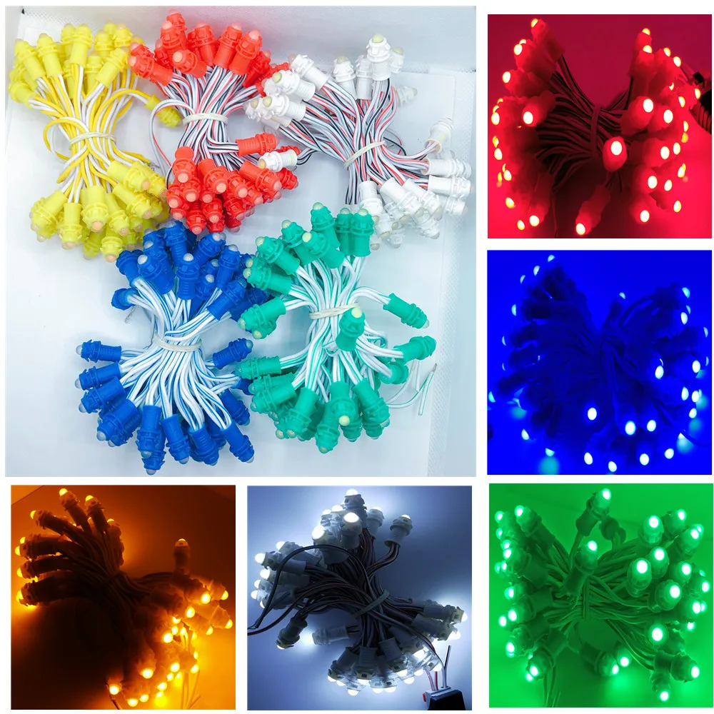 50pcs/ lot 10cm F9MM Single Color Led Pixel Modules DC12V IP67 Waterproof Point Lights For Led Display Advertisement