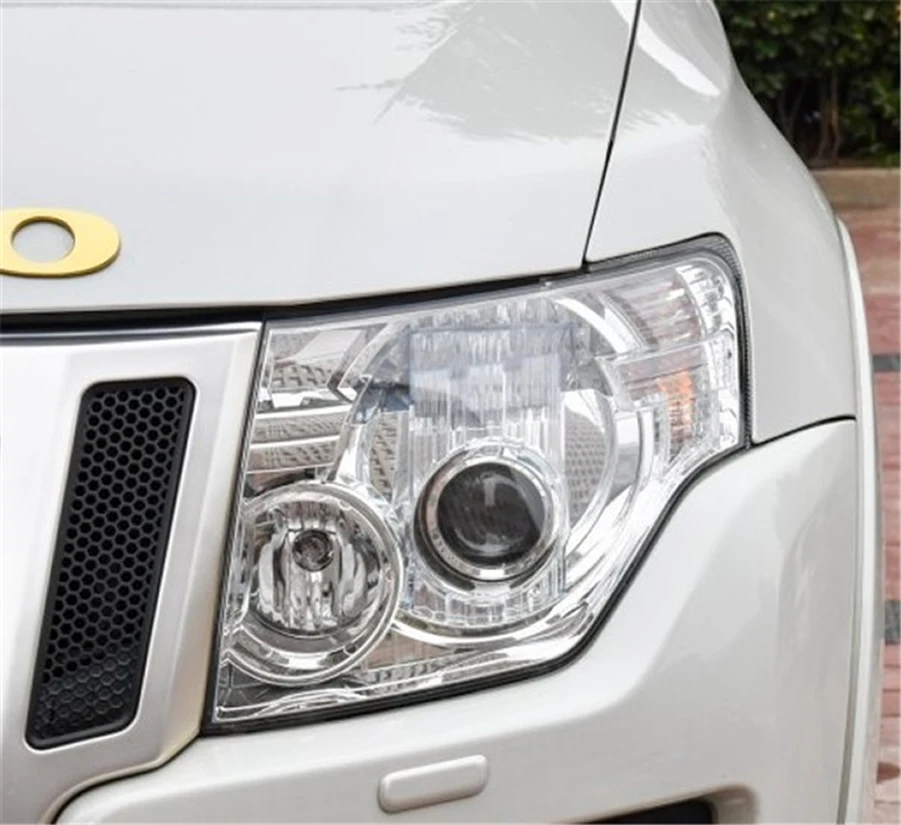 パジェロ 三菱 ヘッドライトカバー2色セットABS製 三菱パジェロ : 2個