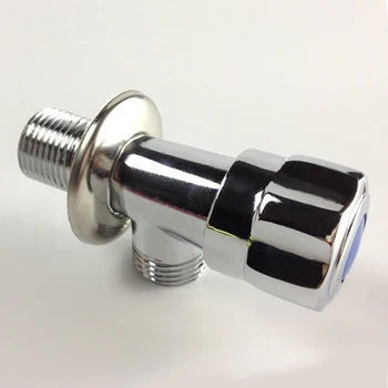 

Durable Threaded Kitchen Accessories Water Stop Angle Universal Zinc Alloy Toilet Hardware Triangle