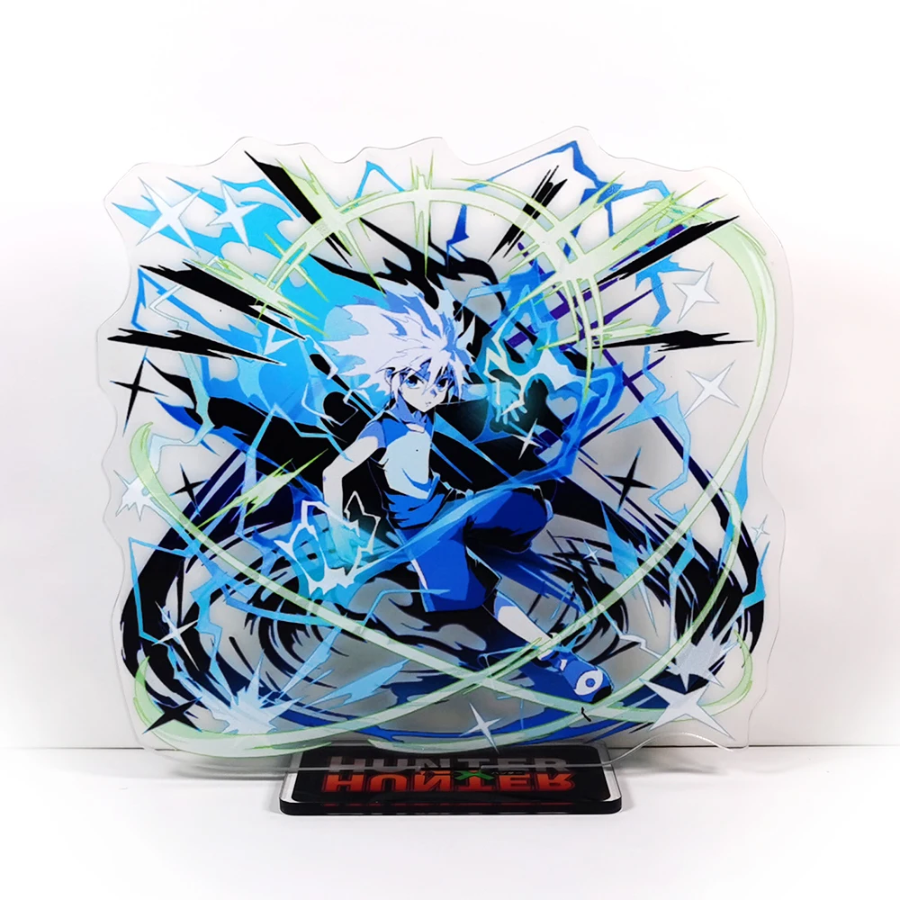 HUNTER HUNTER Killua Zoldyck batting GM acrylic stand figure model plate holder cake topper anime