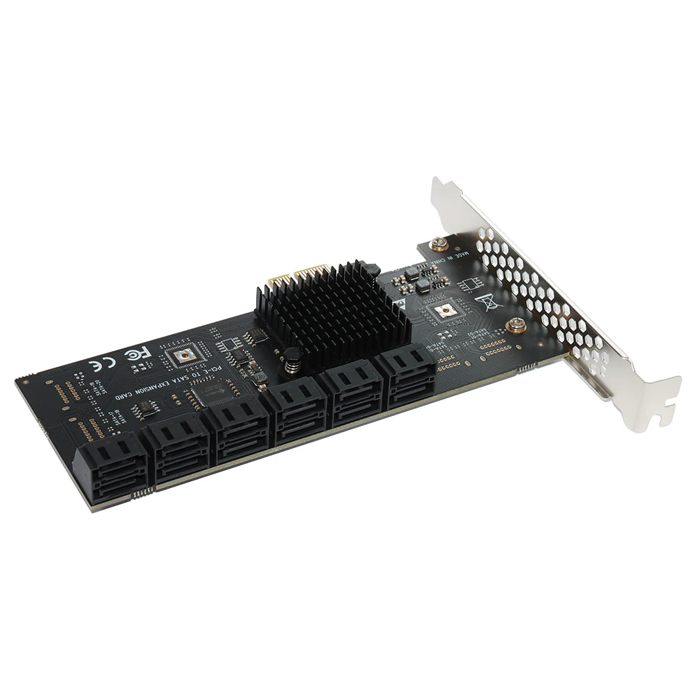 PCIe Adapter Card PCIe Expansion Card SA3112J PCIE Adapter 2/6/12/16/20 Port PCI-Express to SATA 3.0 Expansion Card