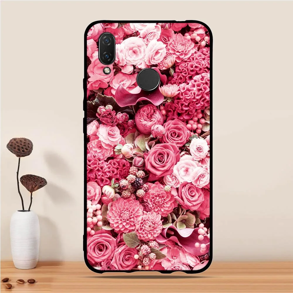 Чехол для huawei P Smart Plus 6,", чехол на заднюю панель, силиконовый, с рисунком, симпатичные, из мягкого ТПУ, Coque Capa Funda для huawei Nova 3i, чехол