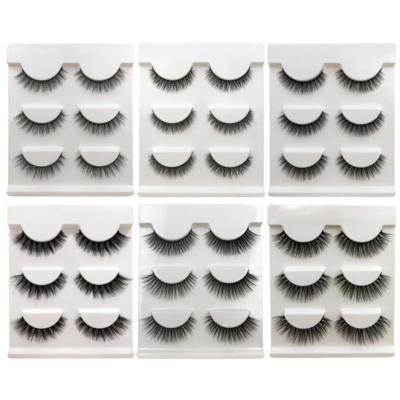 3 pairs mink eyelashes natural false lashes wispy 3d mink lashes makeup false eyelashes eyelash extension eyelash extensions,fake eyelashes,eyelash extension,eyelash extension lashes,false eyelashes