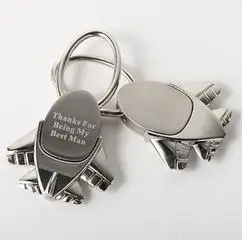 

Personalized Aircraft design Zinc Alloy Keychains