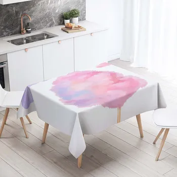 

Rectangular Tablecloths Decorative Table Cover 3D Printing Cotton Candy Design Dining Table Cloth