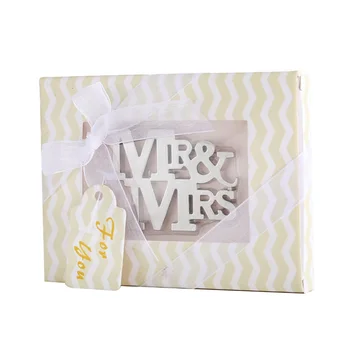 

100pcs Zinc Alloy Mr. & Mrs. Bottle Opener Creative Wedding Gifts Party Favors WB1592